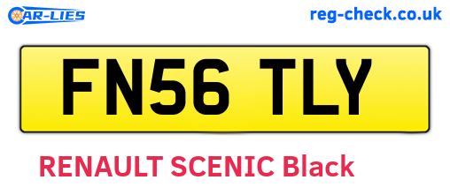 FN56TLY are the vehicle registration plates.