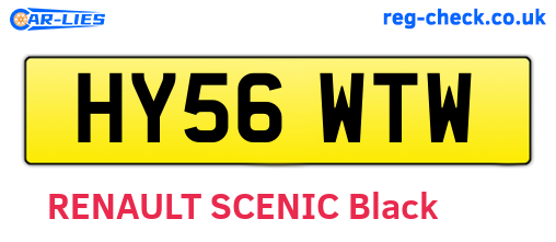 HY56WTW are the vehicle registration plates.
