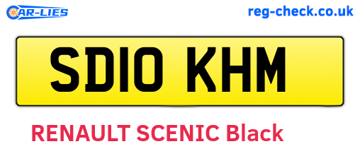 SD10KHM are the vehicle registration plates.