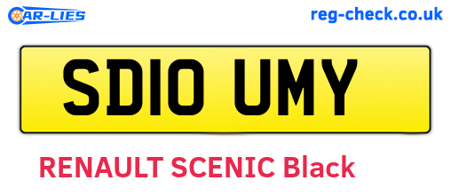 SD10UMY are the vehicle registration plates.