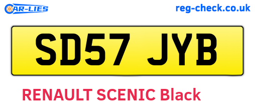 SD57JYB are the vehicle registration plates.