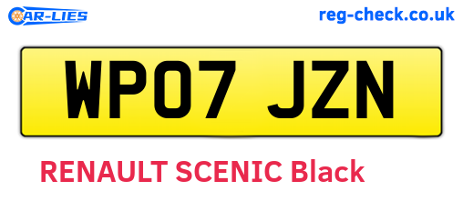 WP07JZN are the vehicle registration plates.