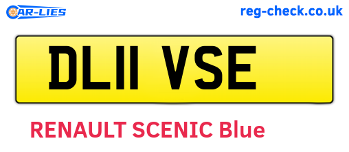 DL11VSE are the vehicle registration plates.