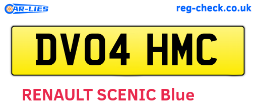 DV04HMC are the vehicle registration plates.