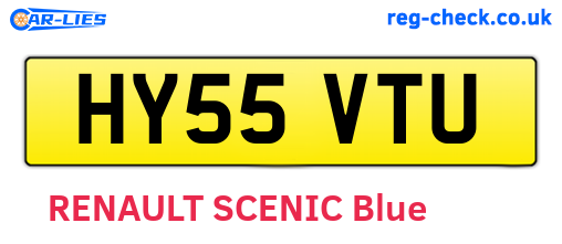 HY55VTU are the vehicle registration plates.
