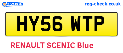 HY56WTP are the vehicle registration plates.