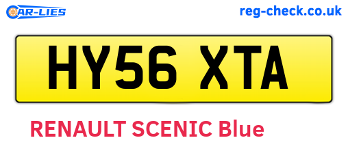 HY56XTA are the vehicle registration plates.