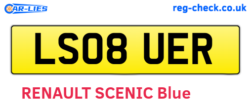 LS08UER are the vehicle registration plates.