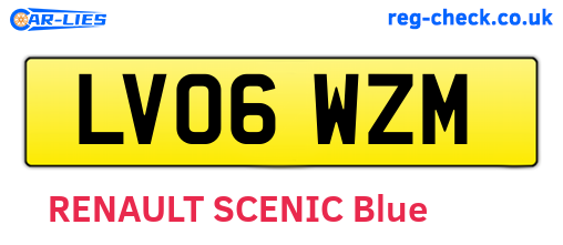 LV06WZM are the vehicle registration plates.