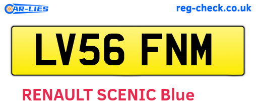 LV56FNM are the vehicle registration plates.