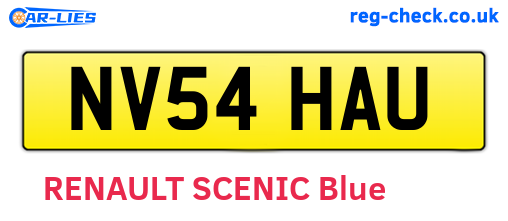 NV54HAU are the vehicle registration plates.