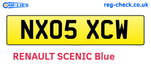 NX05XCW are the vehicle registration plates.