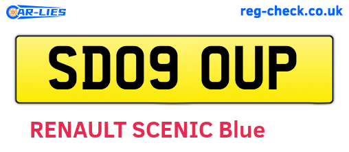 SD09OUP are the vehicle registration plates.