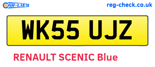 WK55UJZ are the vehicle registration plates.