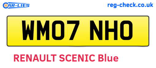 WM07NHO are the vehicle registration plates.