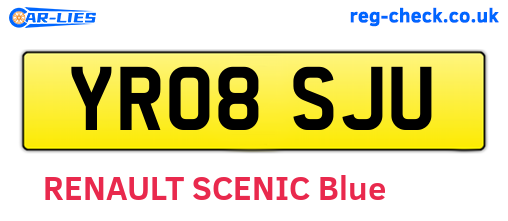 YR08SJU are the vehicle registration plates.