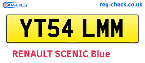 YT54LMM are the vehicle registration plates.