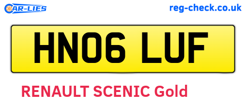 HN06LUF are the vehicle registration plates.