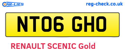 NT06GHO are the vehicle registration plates.