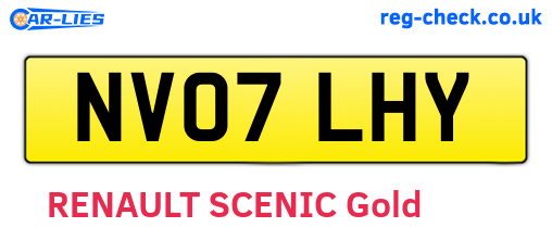 NV07LHY are the vehicle registration plates.