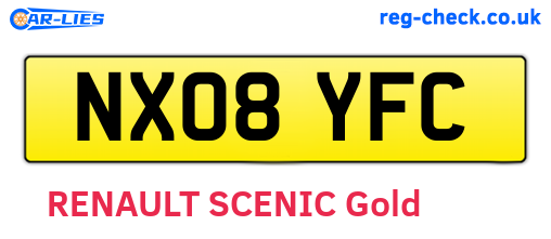 NX08YFC are the vehicle registration plates.