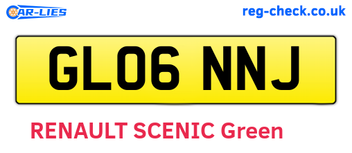 GL06NNJ are the vehicle registration plates.