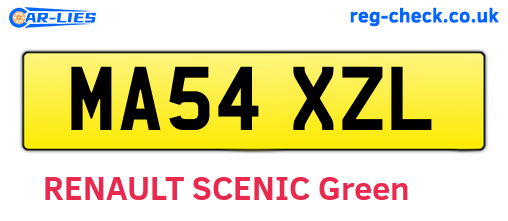 MA54XZL are the vehicle registration plates.