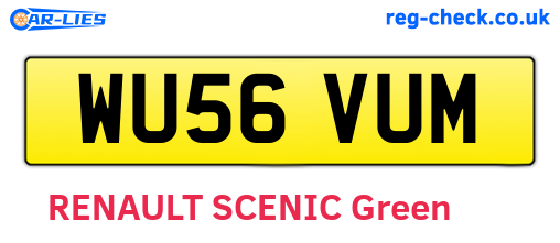 WU56VUM are the vehicle registration plates.
