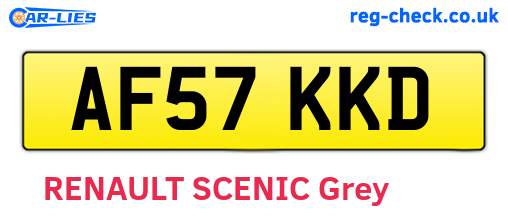 AF57KKD are the vehicle registration plates.