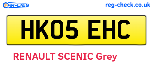 HK05EHC are the vehicle registration plates.