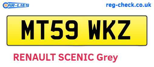 MT59WKZ are the vehicle registration plates.