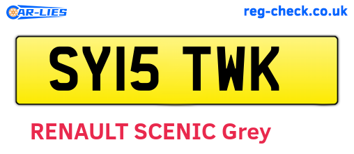 SY15TWK are the vehicle registration plates.