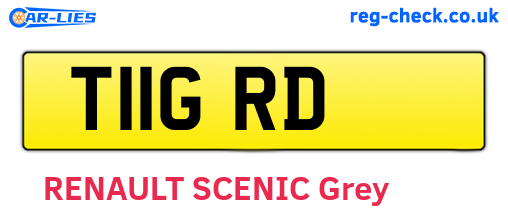 T11GRD are the vehicle registration plates.