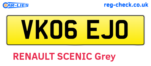 VK06EJO are the vehicle registration plates.