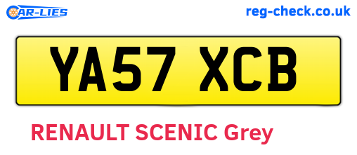 YA57XCB are the vehicle registration plates.