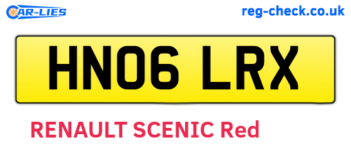 HN06LRX are the vehicle registration plates.