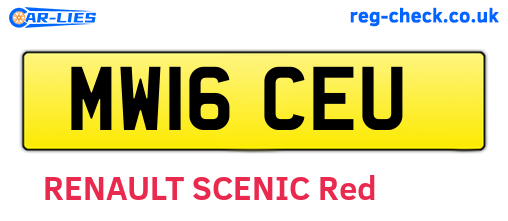MW16CEU are the vehicle registration plates.