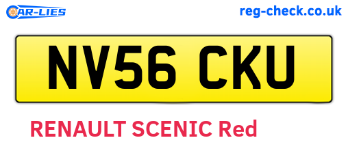 NV56CKU are the vehicle registration plates.