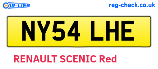 NY54LHE are the vehicle registration plates.
