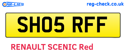 SH05RFF are the vehicle registration plates.