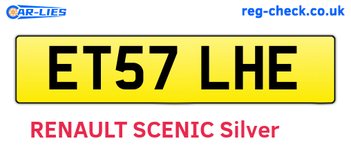 ET57LHE are the vehicle registration plates.