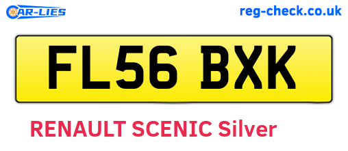 FL56BXK are the vehicle registration plates.