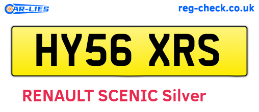 HY56XRS are the vehicle registration plates.