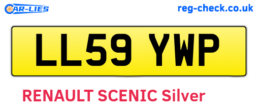 LL59YWP are the vehicle registration plates.