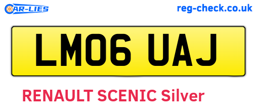 LM06UAJ are the vehicle registration plates.