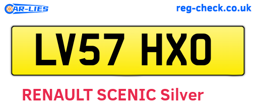 LV57HXO are the vehicle registration plates.