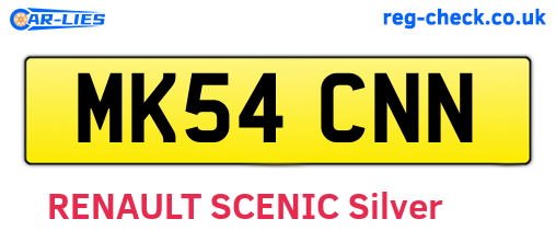 MK54CNN are the vehicle registration plates.