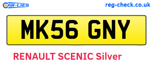 MK56GNY are the vehicle registration plates.