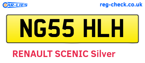NG55HLH are the vehicle registration plates.