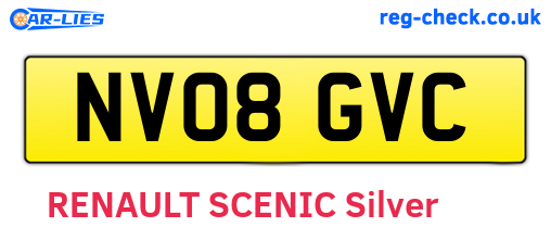NV08GVC are the vehicle registration plates.